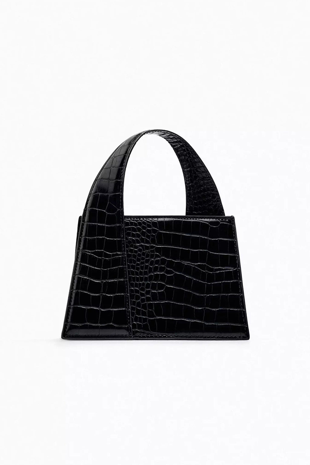 Timsah Desenli Kare Tote Çanta