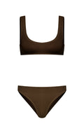 Sofi Crinkle Atlet Bikini Takımı Kahverengi