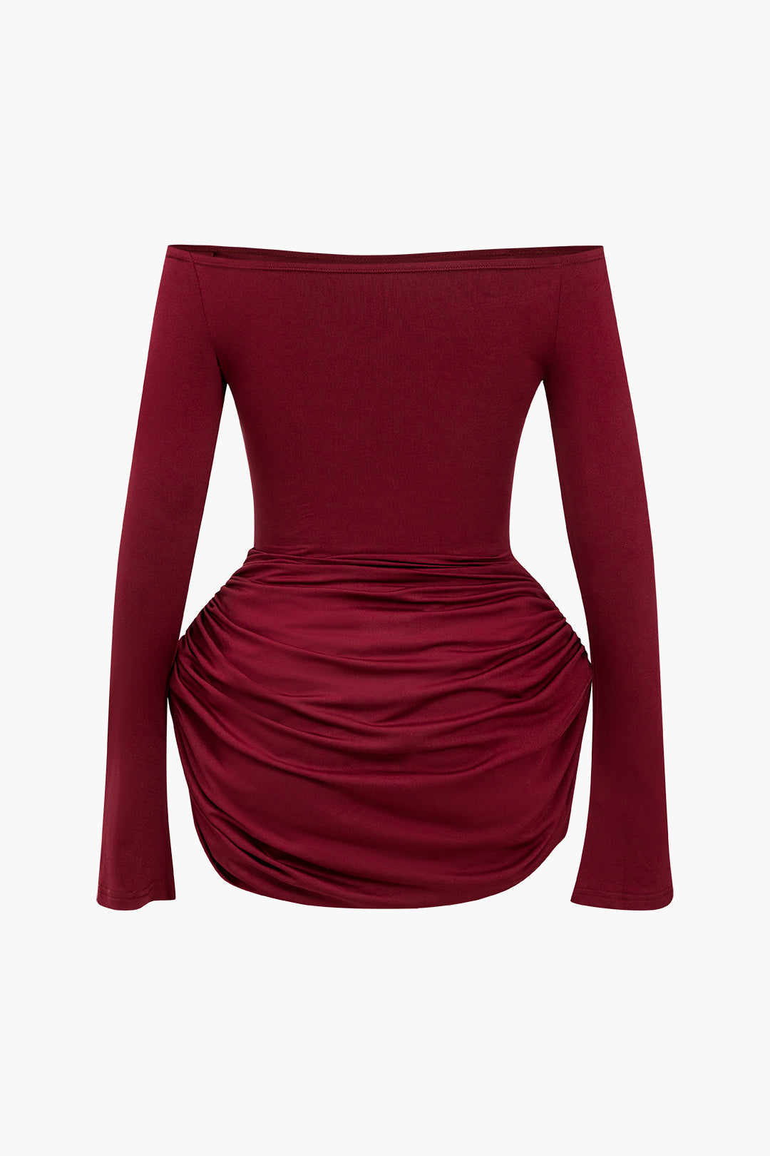 Düşük Omuzlu Dantelli Mini Elbise