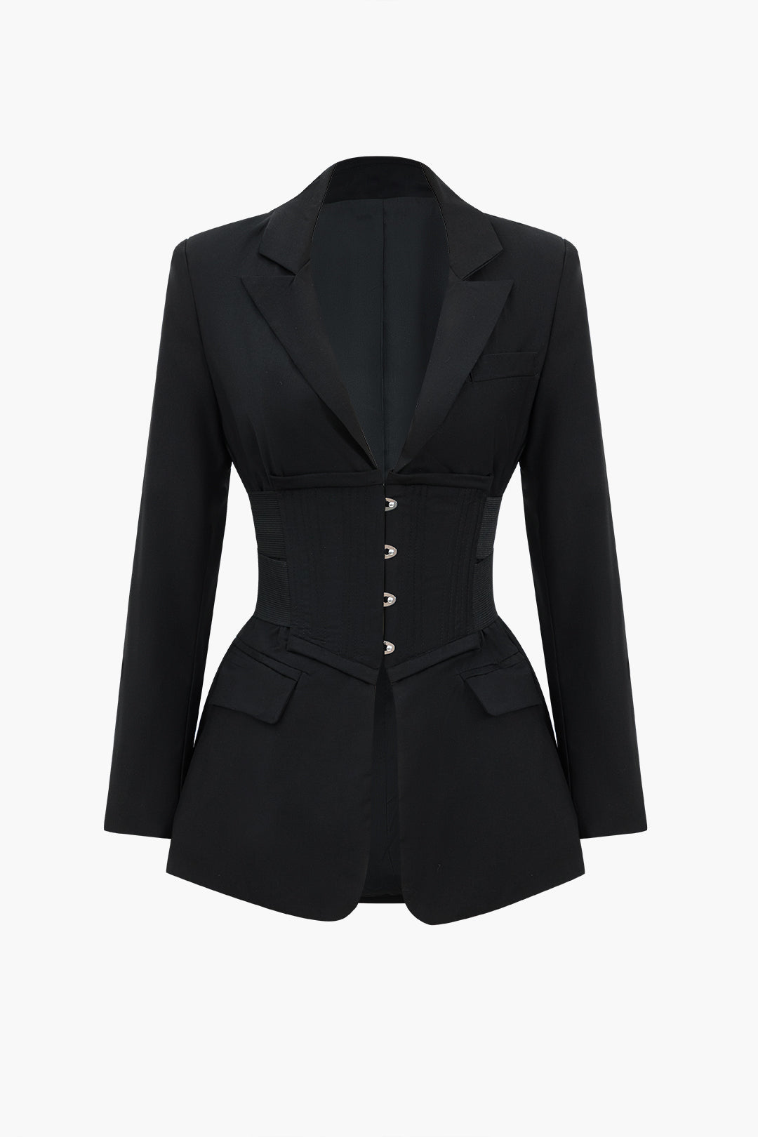Capriona Düğmeli Çentikli Yaka Blazer