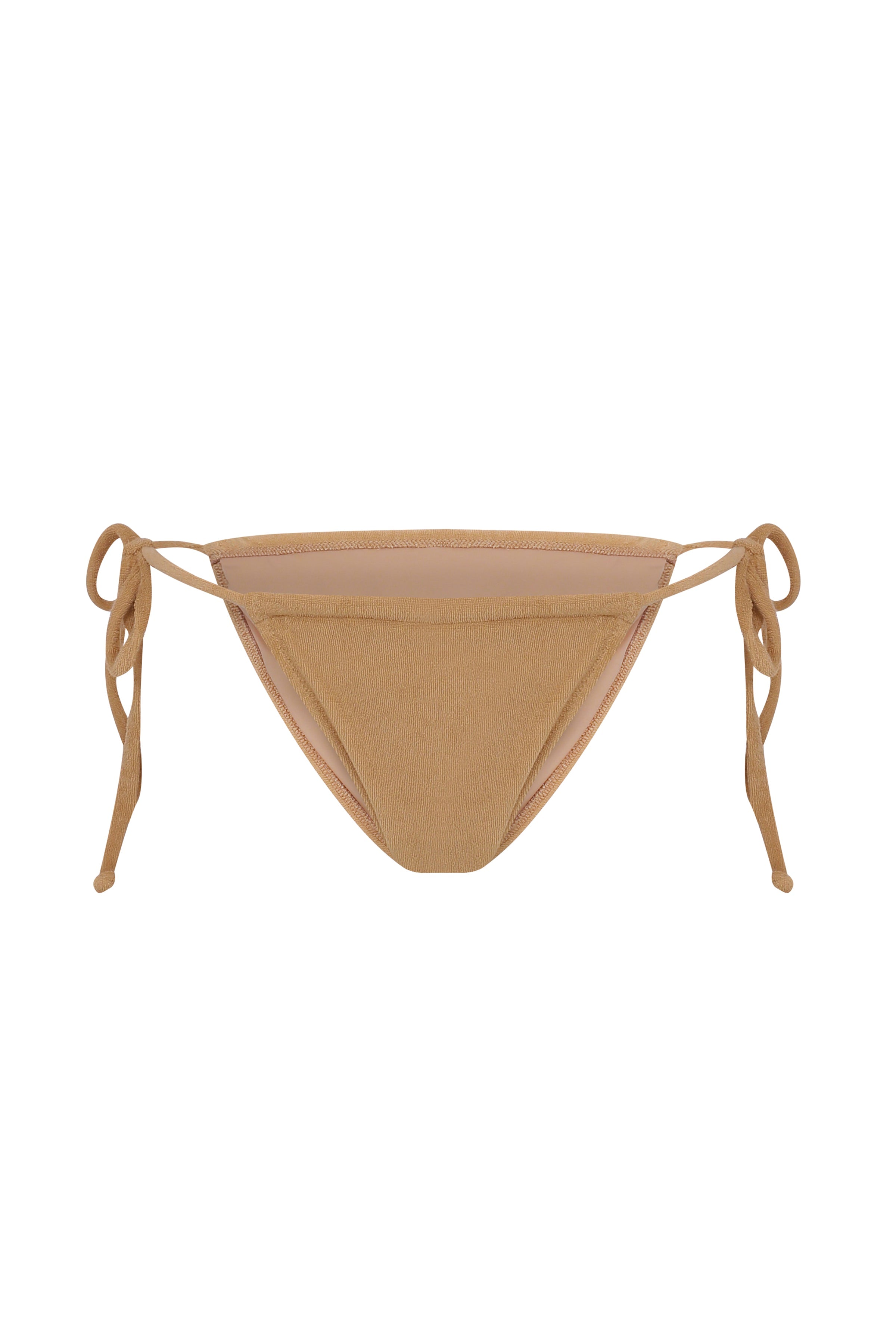 Penelope Büzgülü Terry Bikini Altı Mocha
