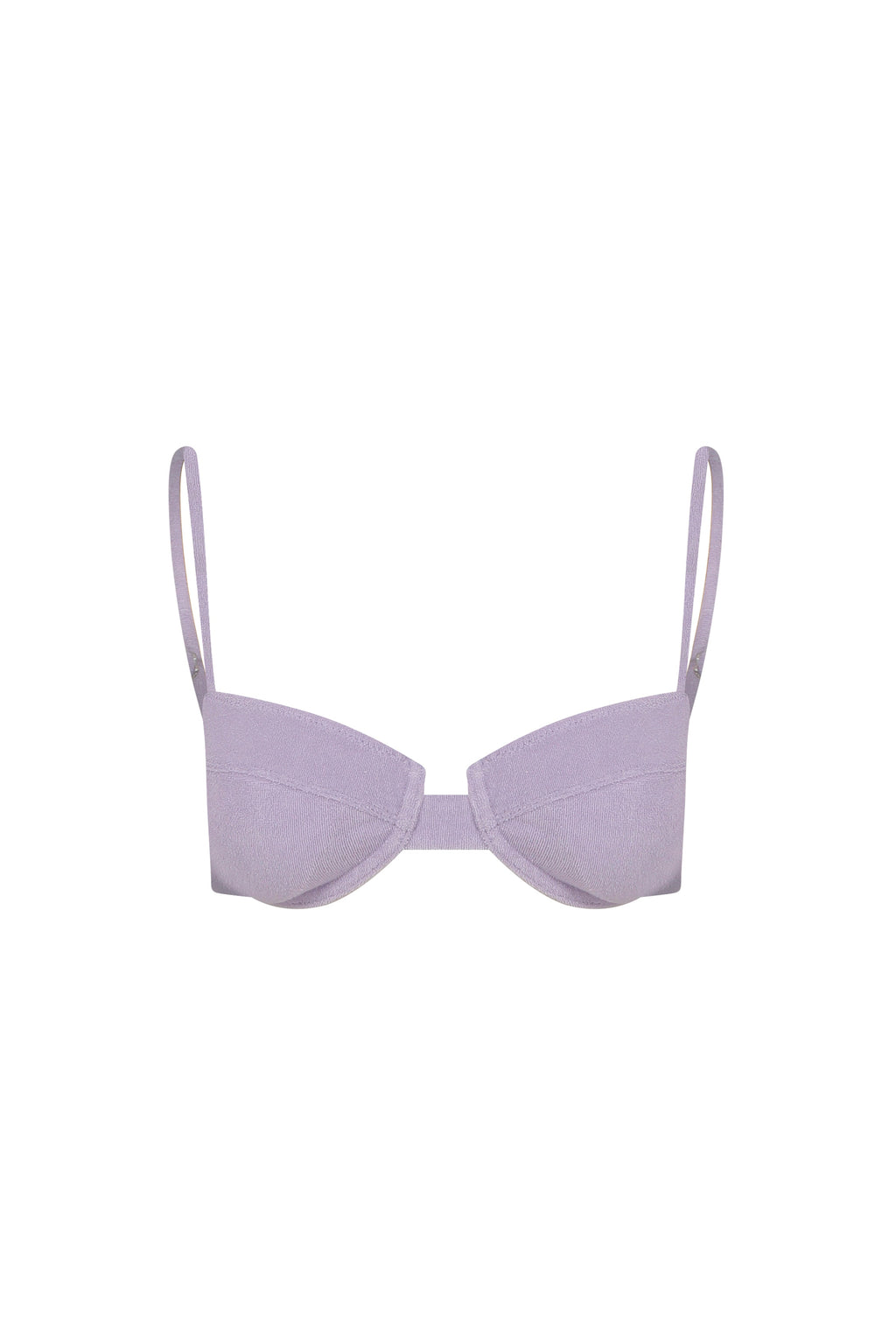 Scarlet Terry Balconette Bikini Üstü Lavanta