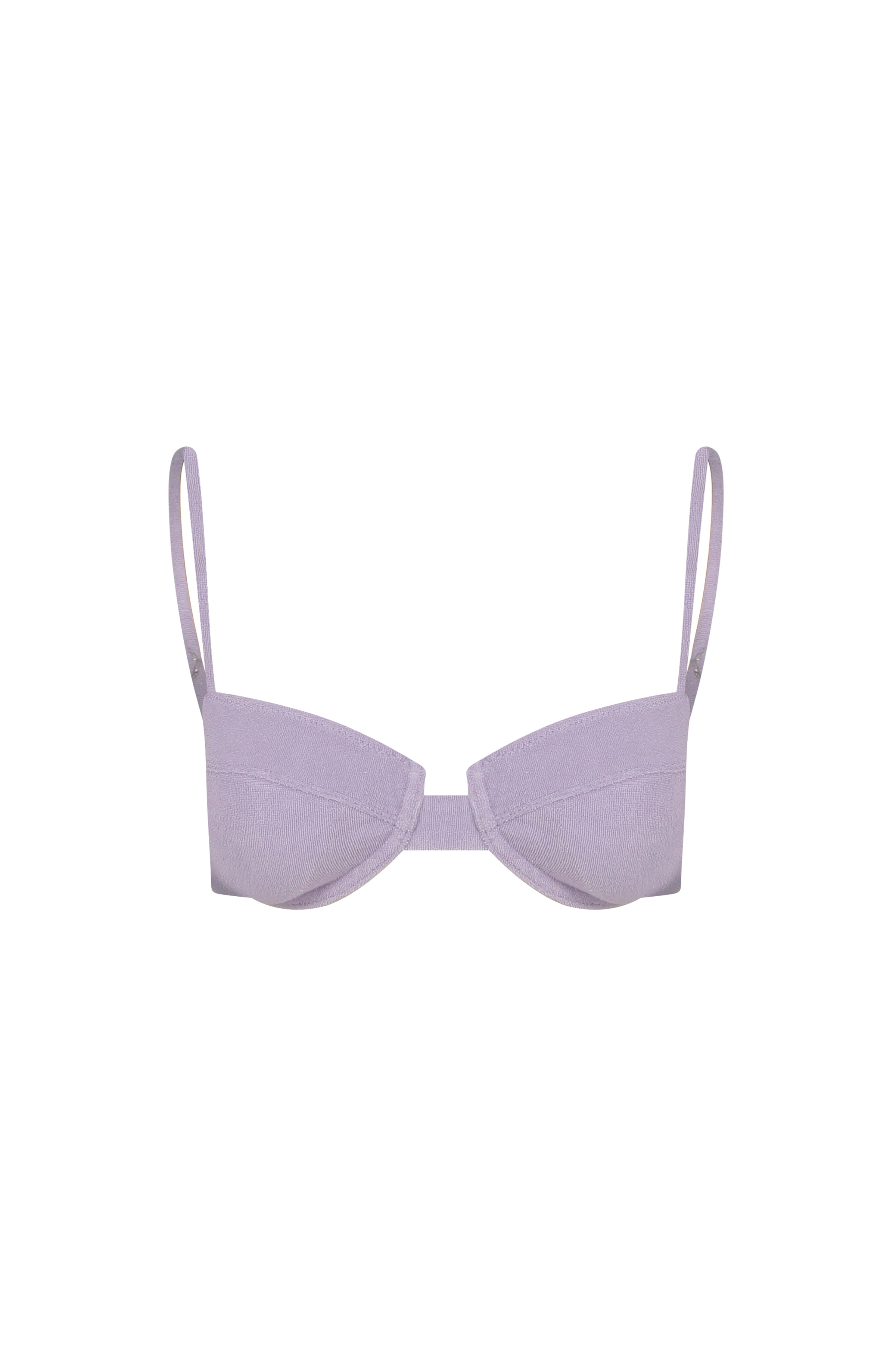 Scarlet Terry Balconette Bikini Üstü Lavanta