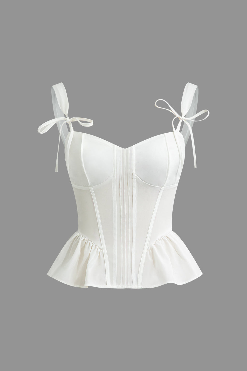 Bow-Tie Askılı Peplum Büstiyer