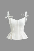 Bow-Tie Askılı Peplum Büstiyer