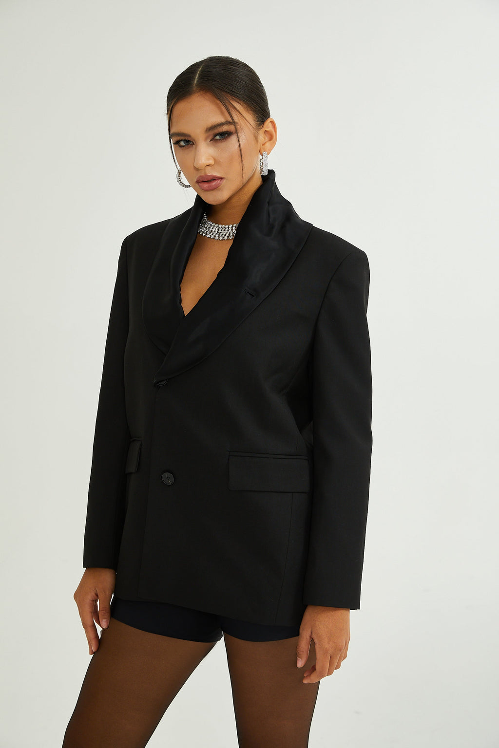 Rosalie Şal Yaka Tek Sıra Düğmeli Blazer
