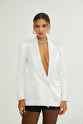 Sylvie Beyaz Kruvaze Blazer