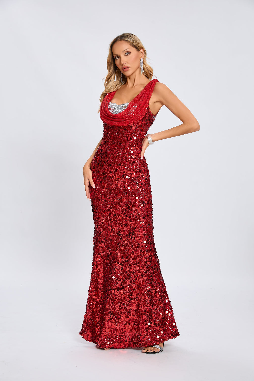 Maisie Ruby Radiance Payet Maxi Elbise