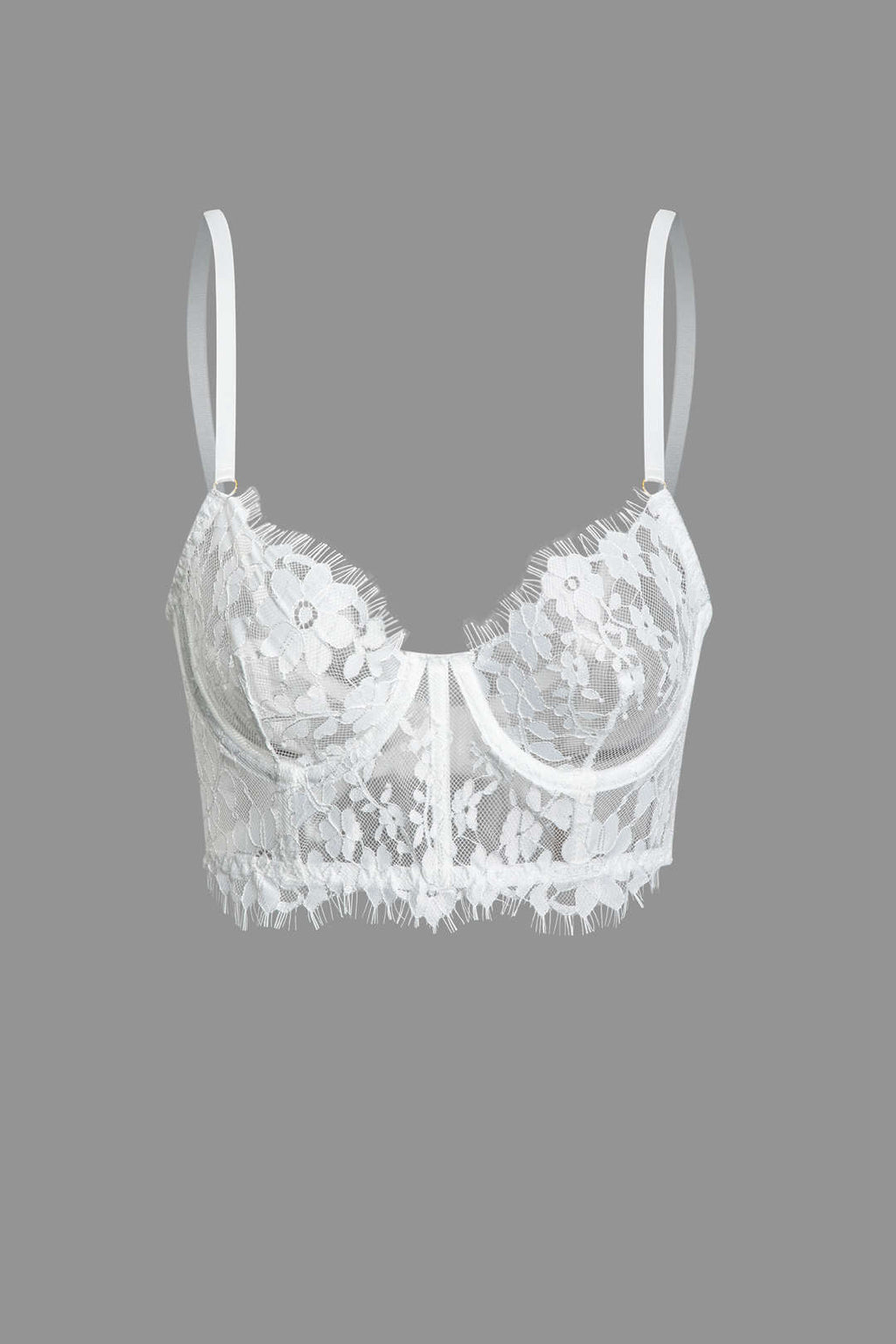 Dantel Büstiyer Cami Üst ve İç Giyim Takımı