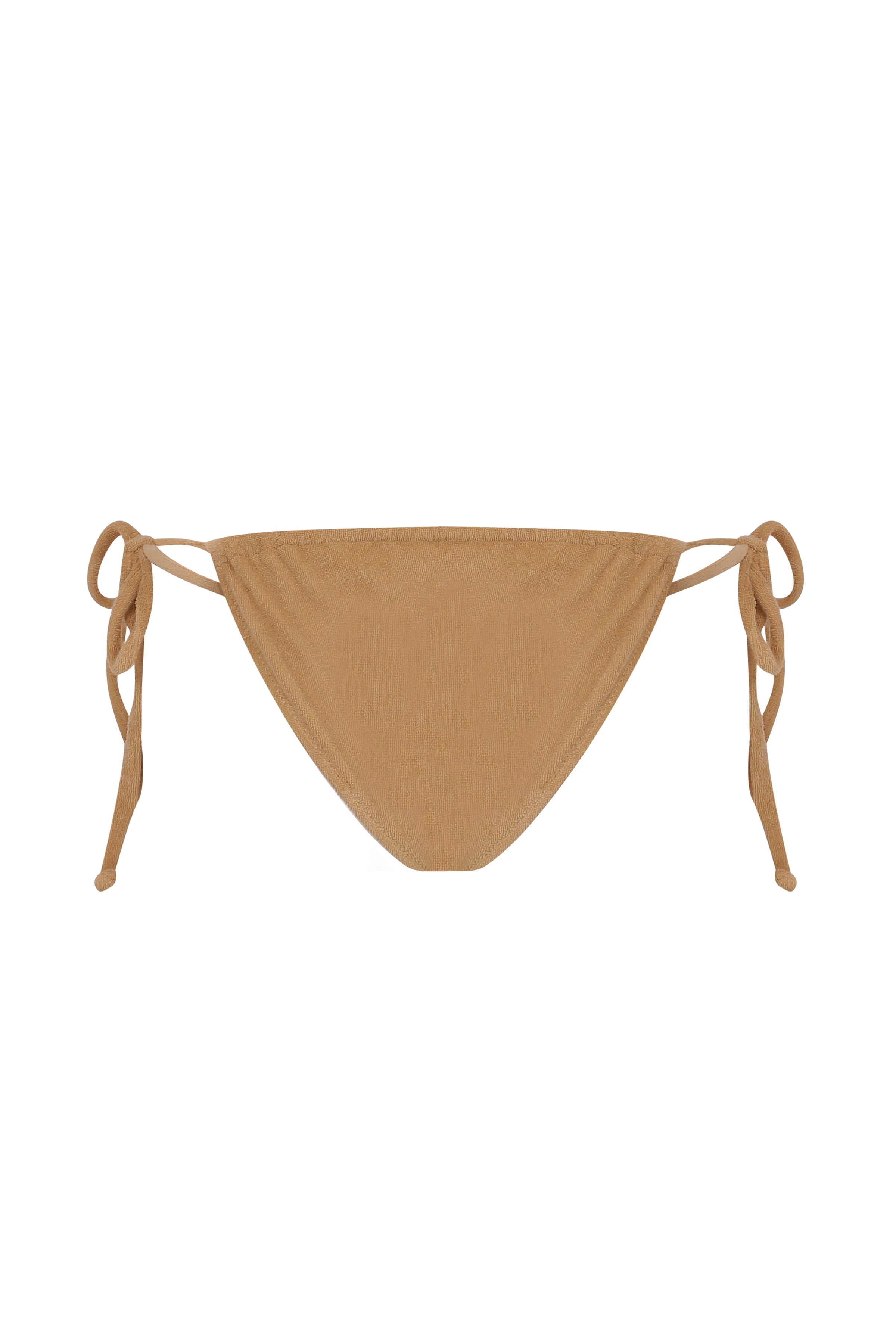 Penelope Büzgülü Terry Bikini Altı Mocha