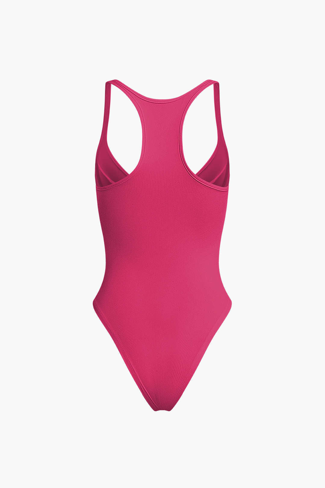 Düz Renk Derin V Yaka Bustiyer Bodysuit