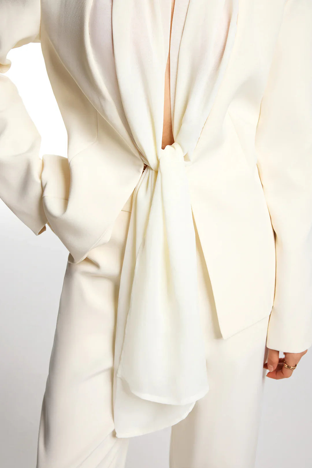 Şal Detaylı Blazer Ceket