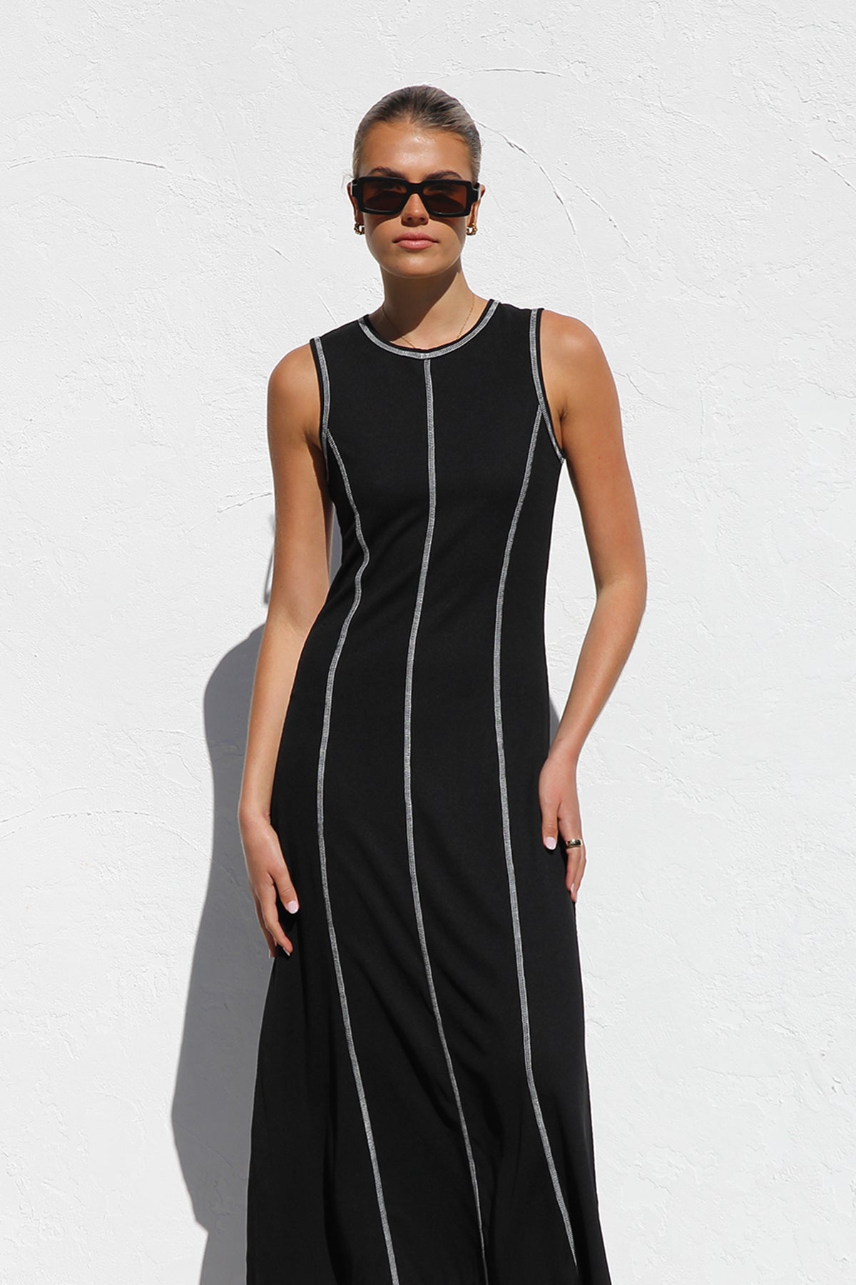 Ariana Maxi Elbise-Siyah