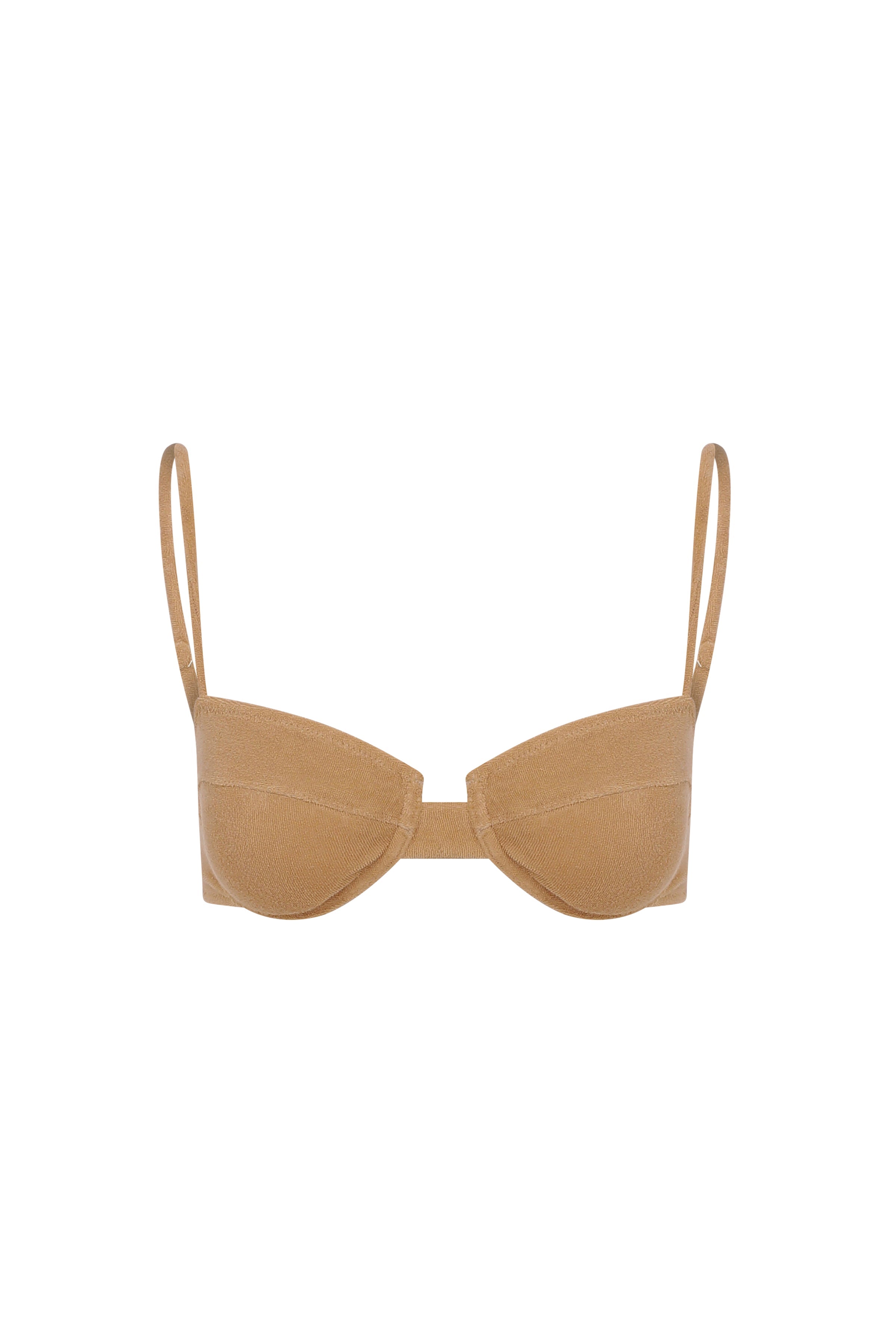 Scarlet Terry Balconette Bikini Üstü Mocha