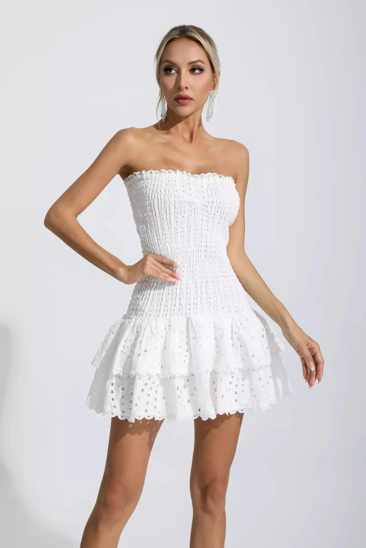 Monaco Mini Elbise - Beyaz®