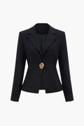 Düğmeli Blazer Ceket
