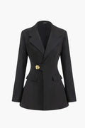 Düğmeli Blazer Ceket