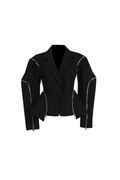 Lively Fermuarlı Blazer Ceket