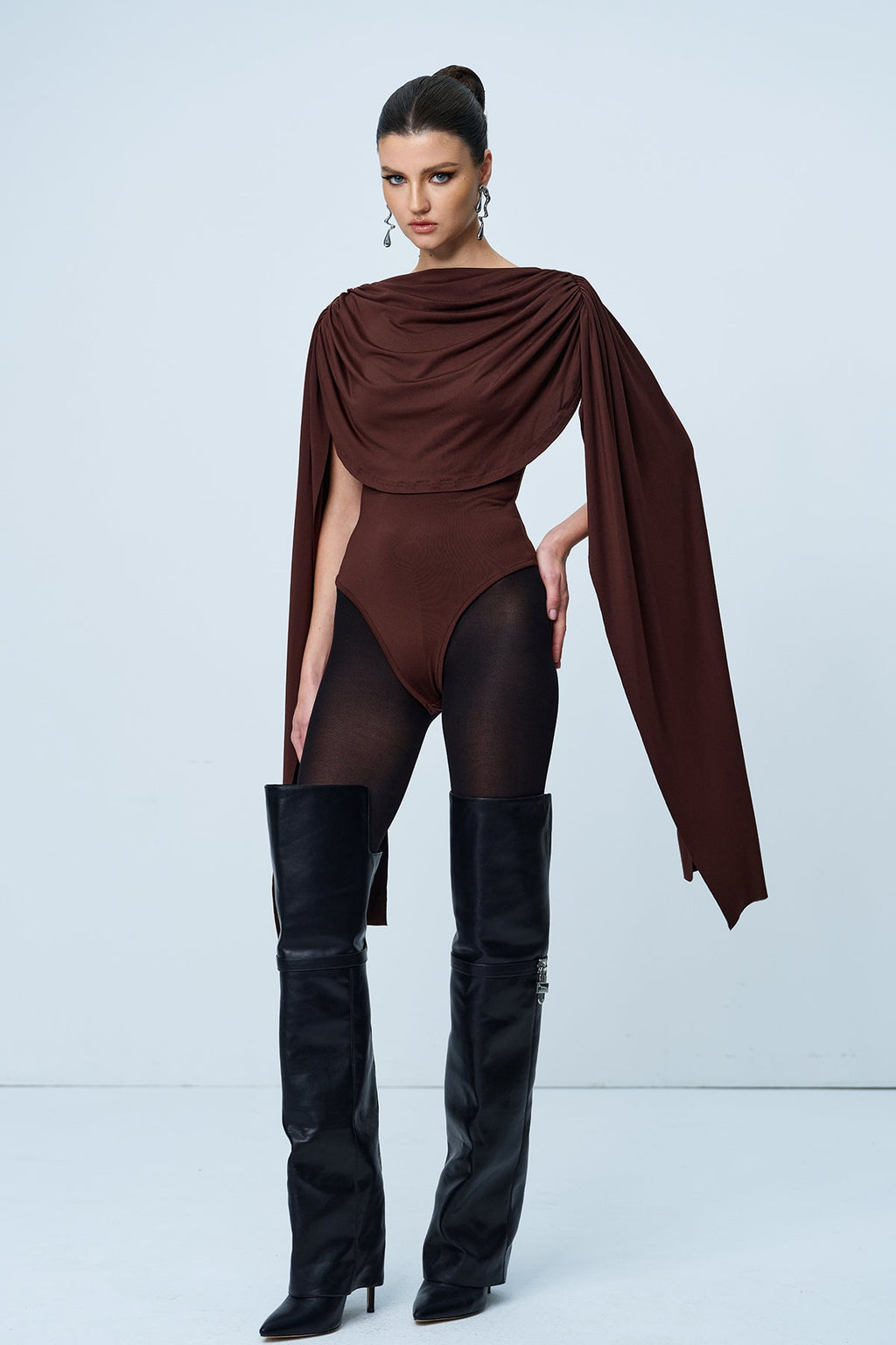 Aniela Cowl Yaka Ruch Şal Body