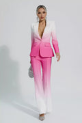 Anya Degrade Pembe Blazer Takım