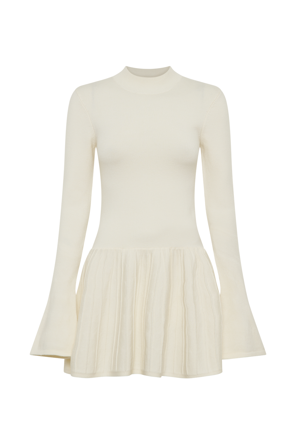 Blair Örgü Mini Elbise - Fildişi