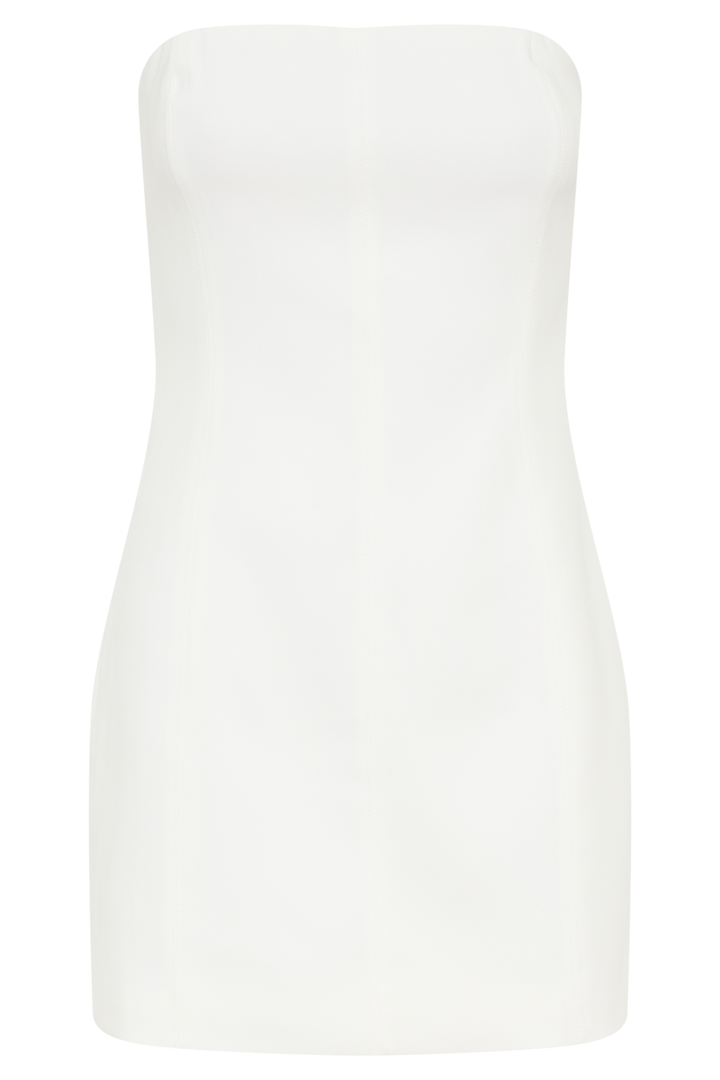 Maci Krep Mini Elbise - Beyaz