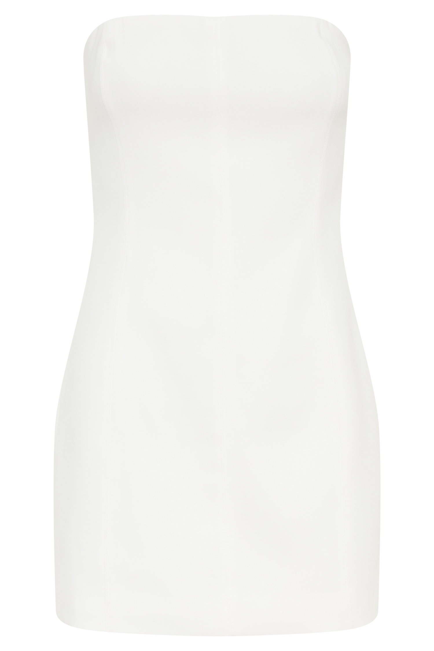 Maci Krep Mini Elbise - Beyaz