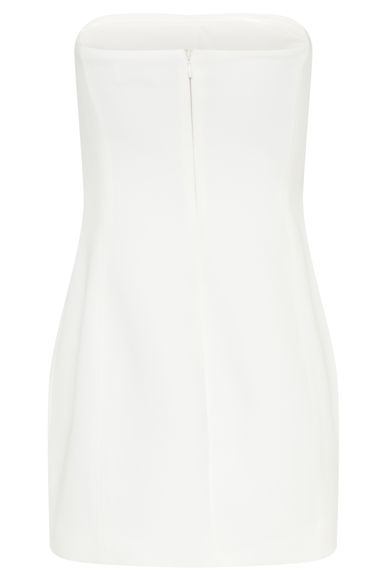 Maci Krep Mini Elbise - Beyaz