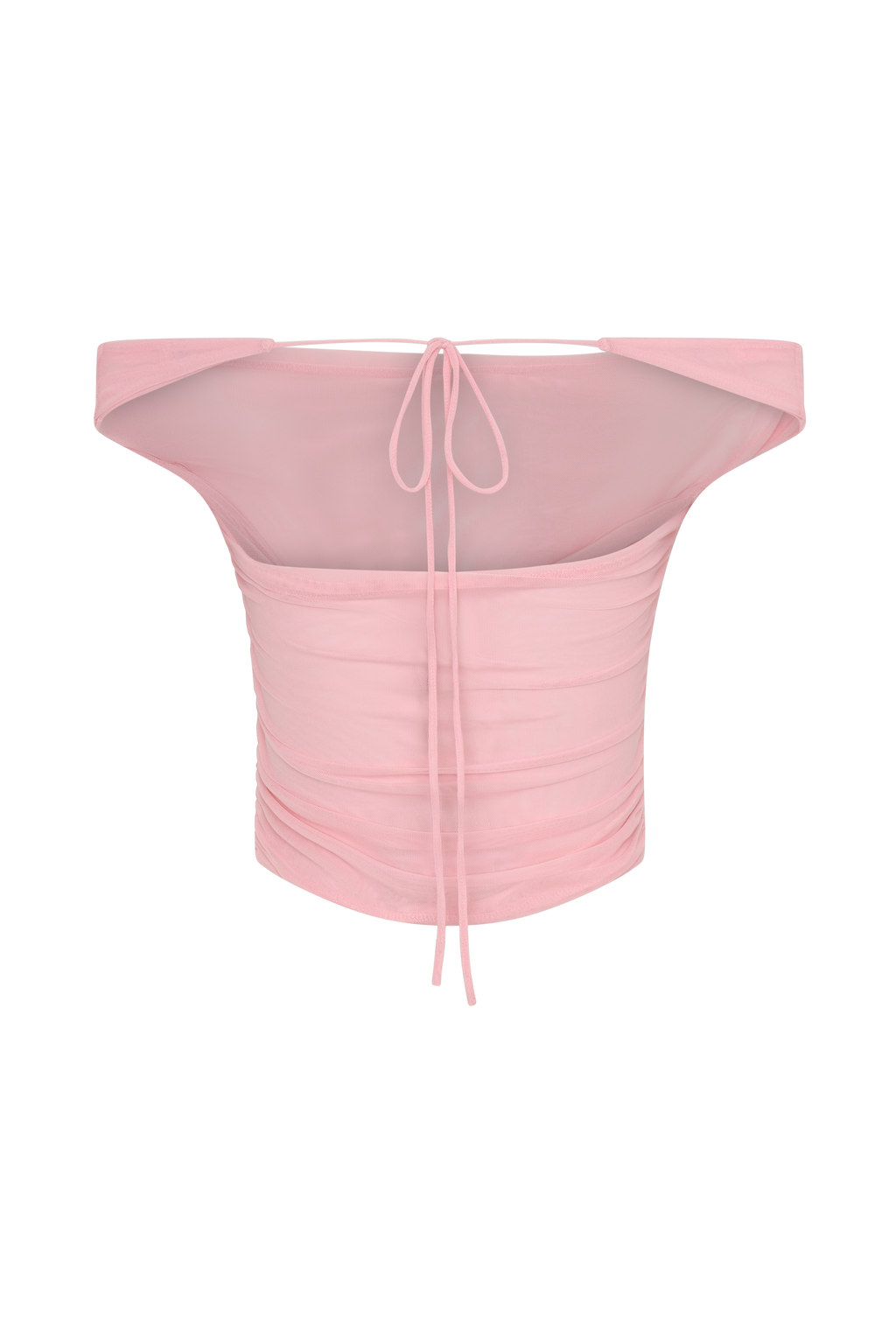 Brooklyn File Crop Top - Şeker Pembesi