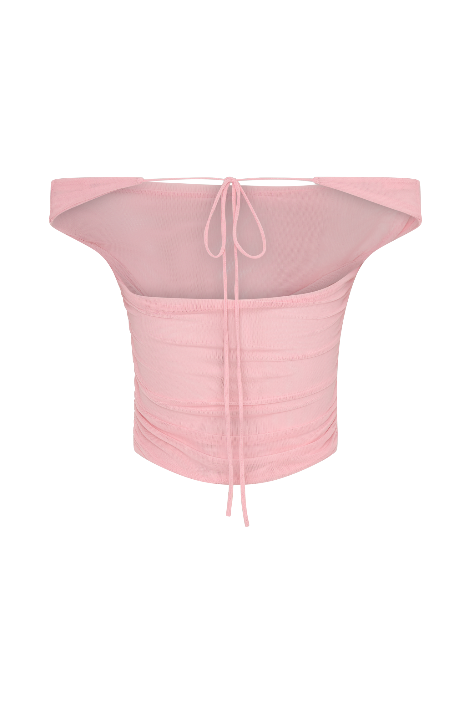 Brooklyn File Crop Top - Şeker Pembesi