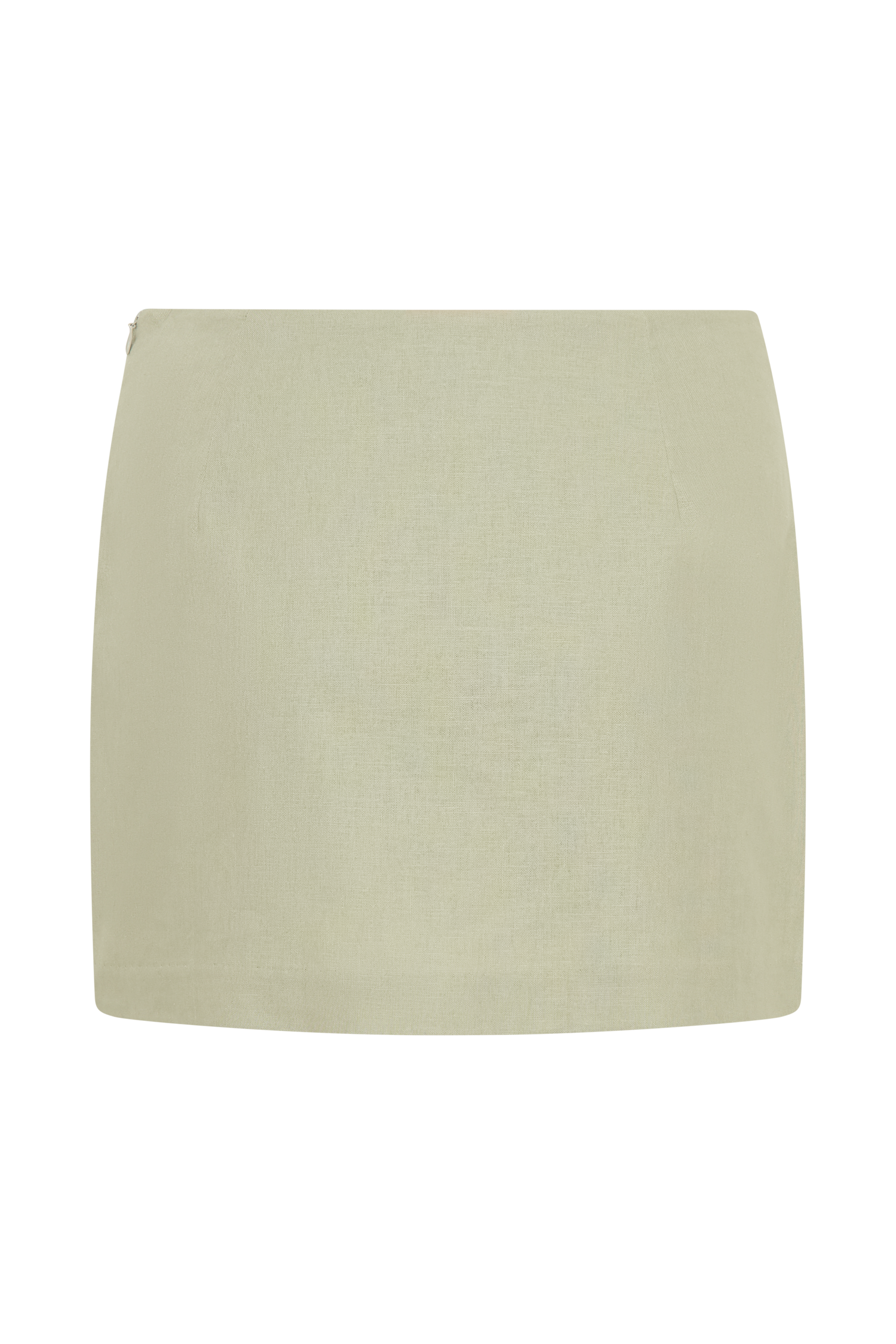 Ciara Keten Mini Şort - Fesleğen