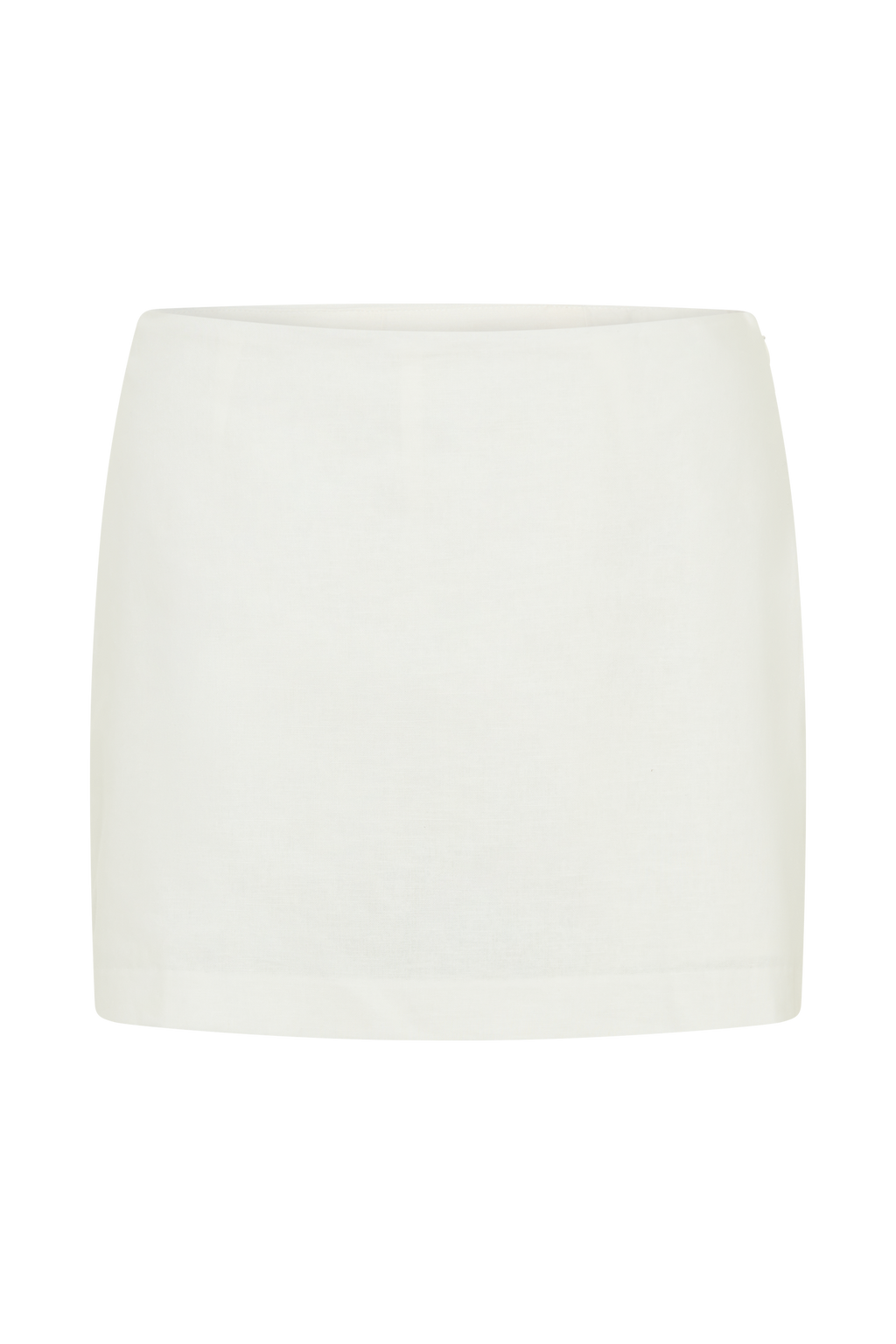 Ciara Keten Mini Şort - Beyaz