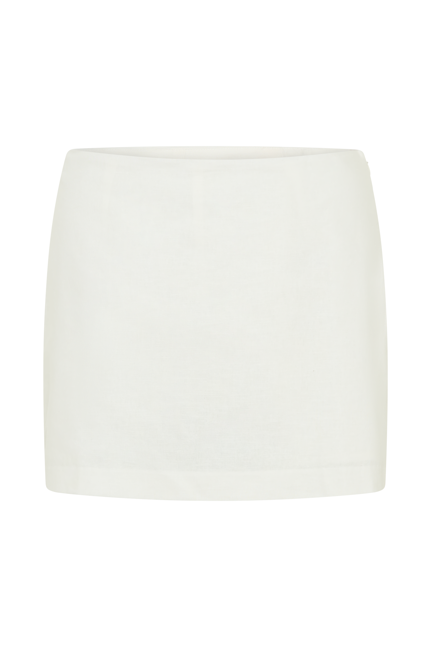 Ciara Keten Mini Şort - Beyaz