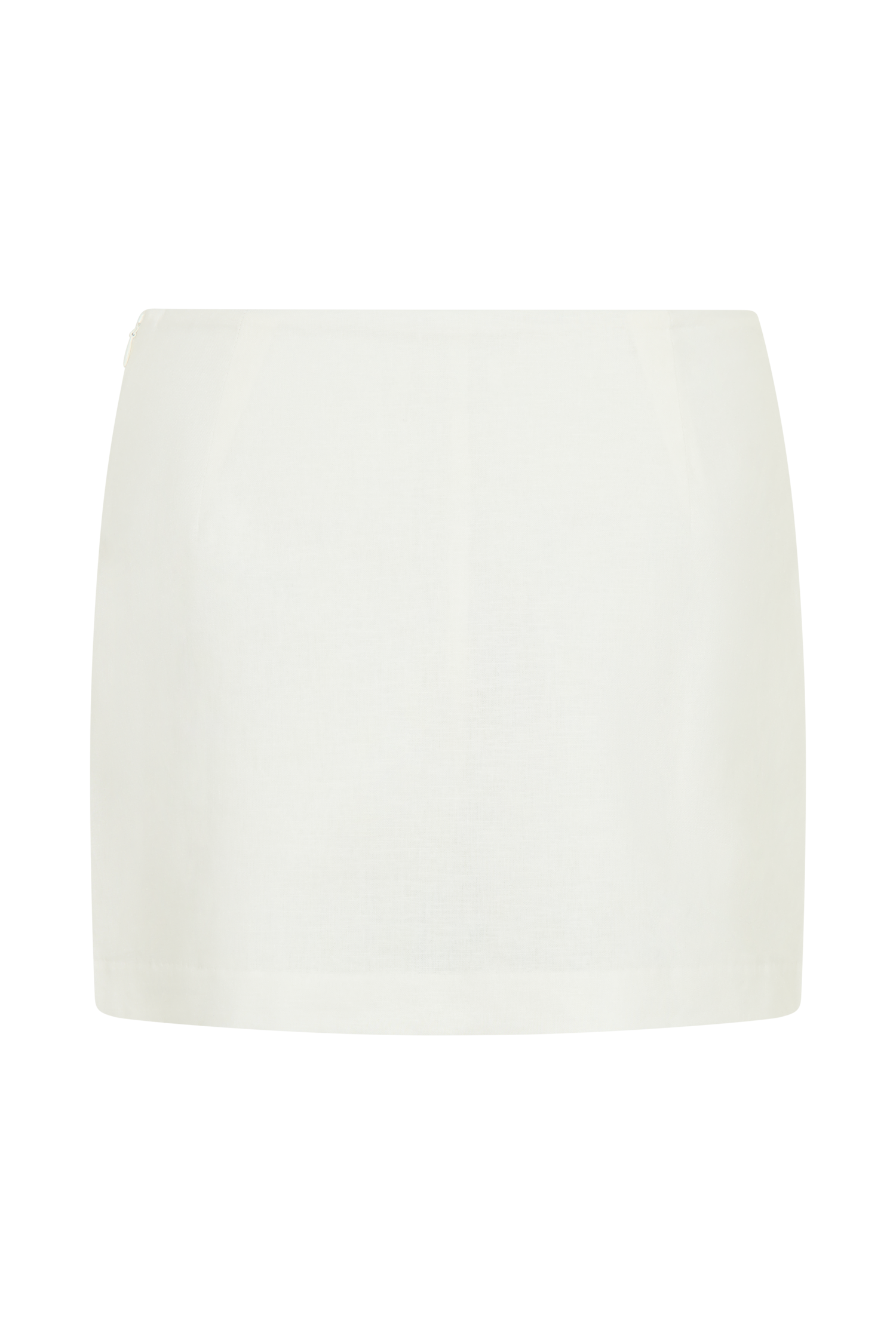 Ciara Keten Mini Şort - Beyaz
