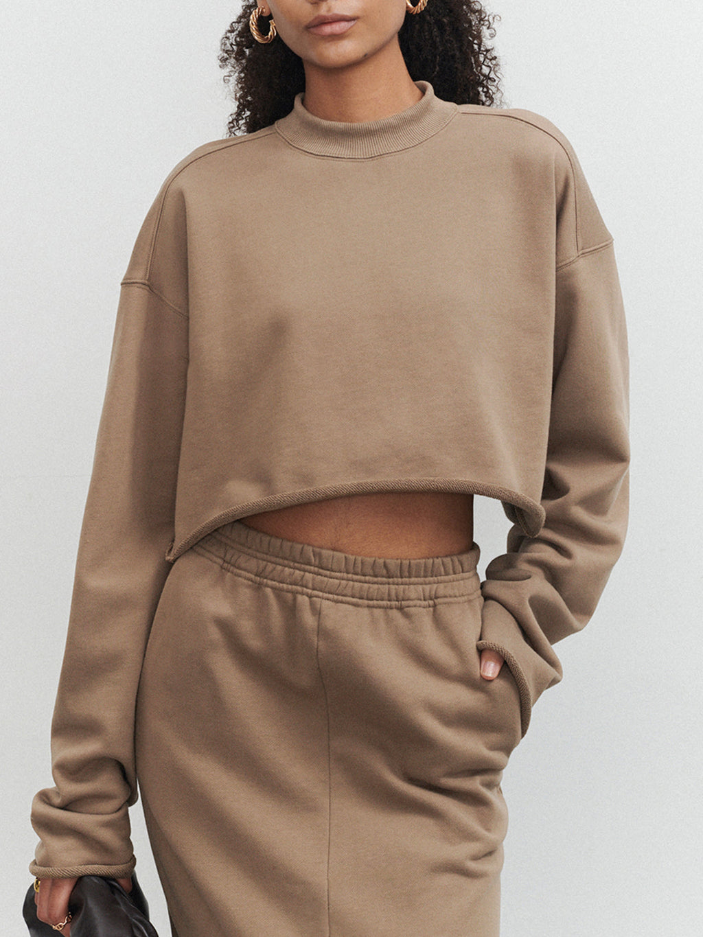 Yaşasın Kırpılmış Sweatshirt