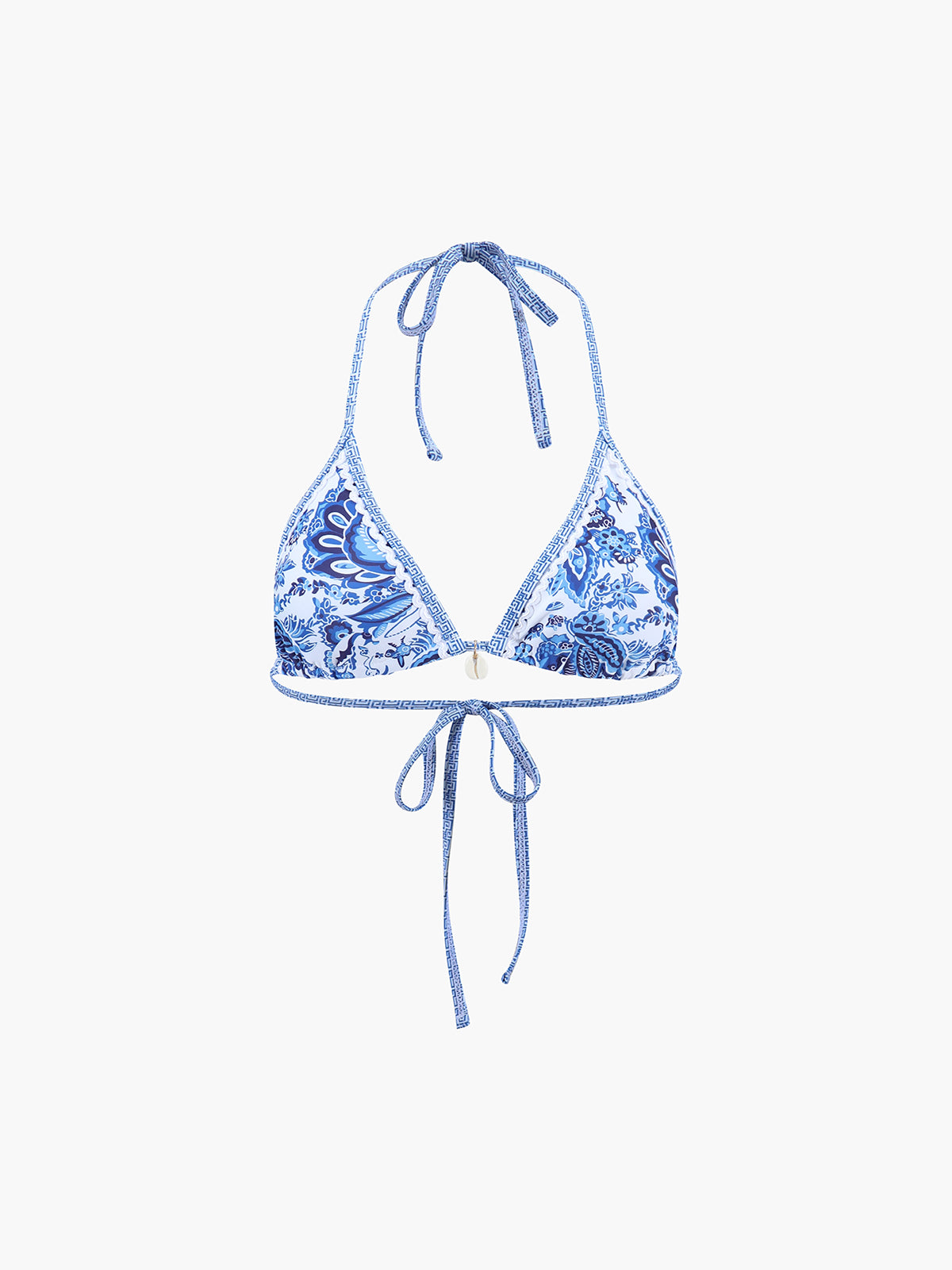 Baskılı Halter Düğümlü Bikini Takımı