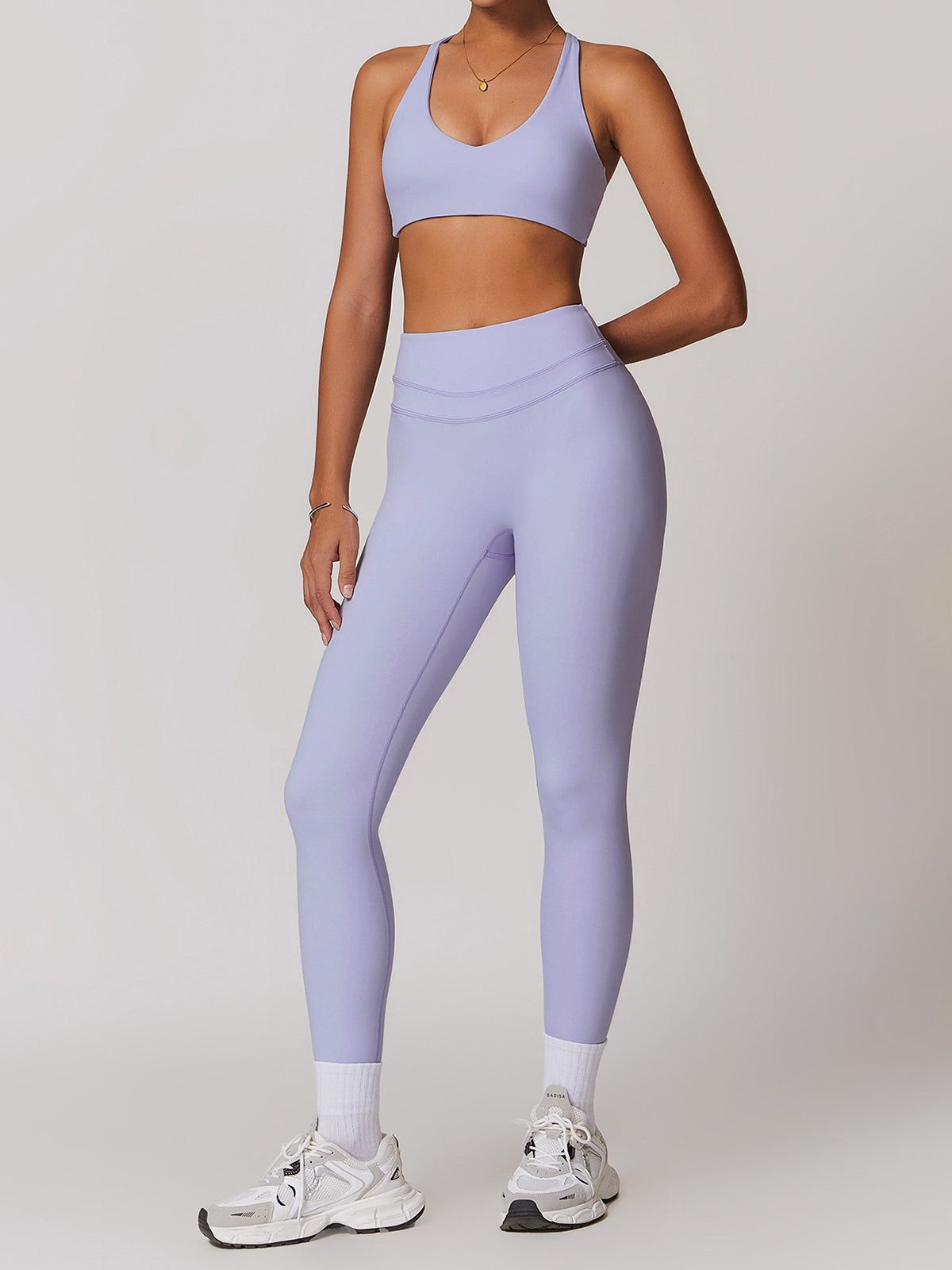 Yüksek Bel Spor Tayt Skinny Kesim Gri