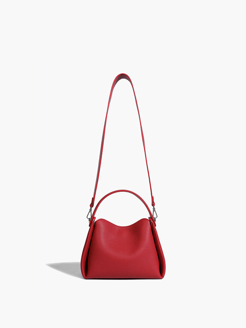 Yumuşak Kutu Detaylı Crossbody Çanta Kırmızı