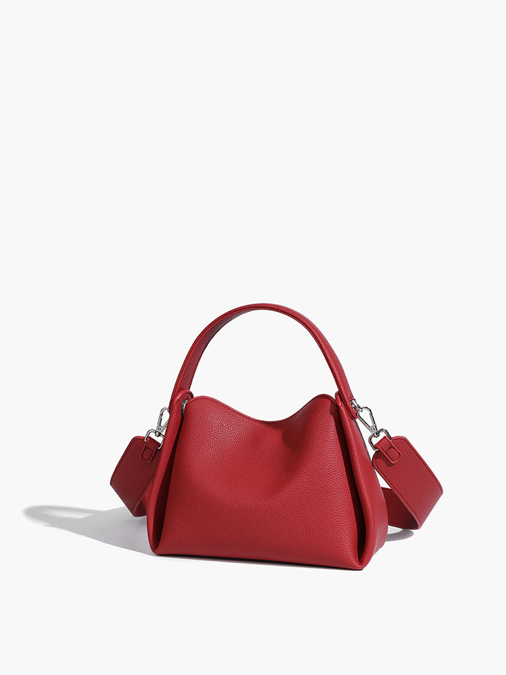 Yumuşak Kutu Detaylı Crossbody Çanta Kırmızı