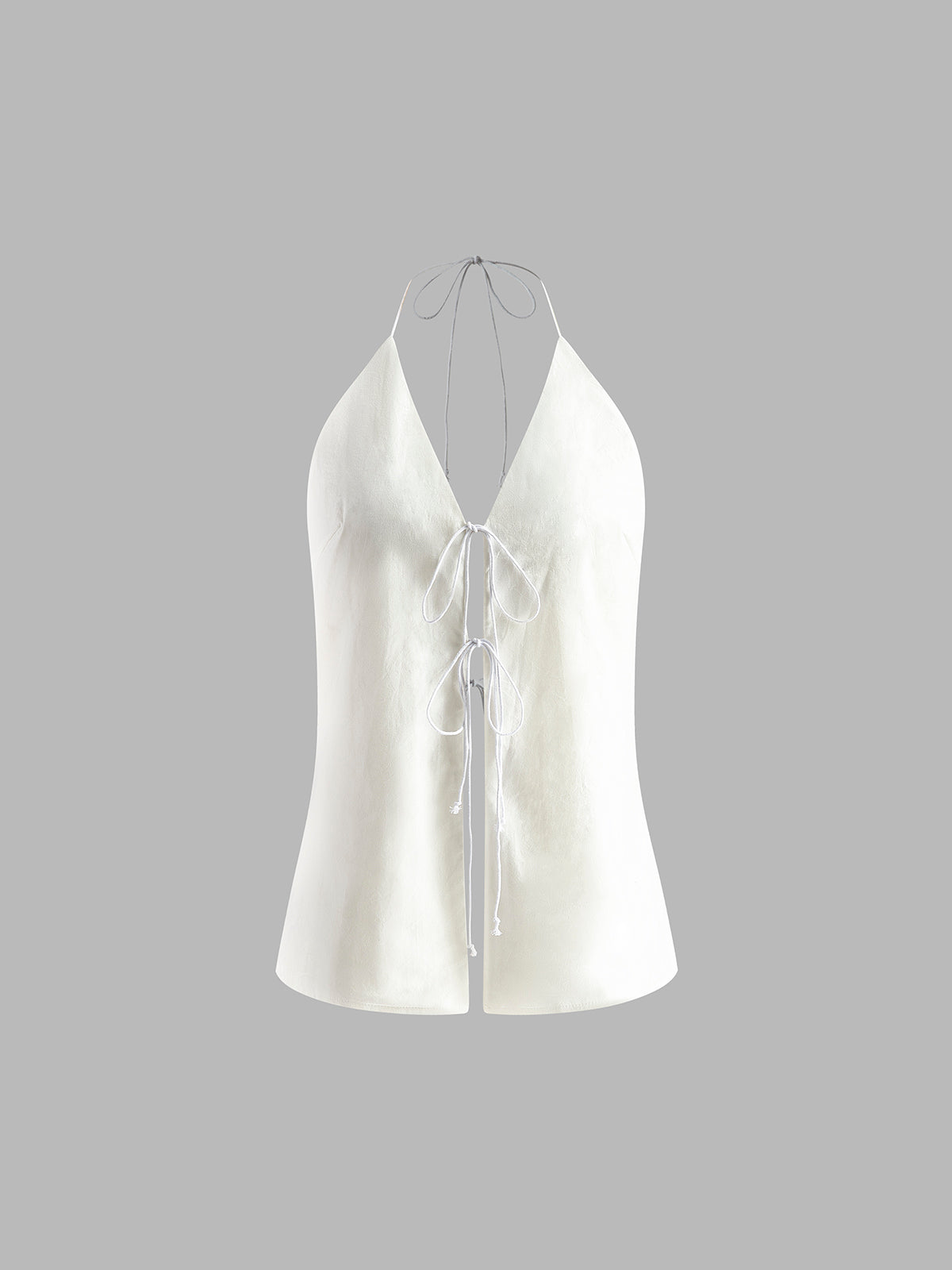 Keten Sırtı Açık Halter Top Şort Set