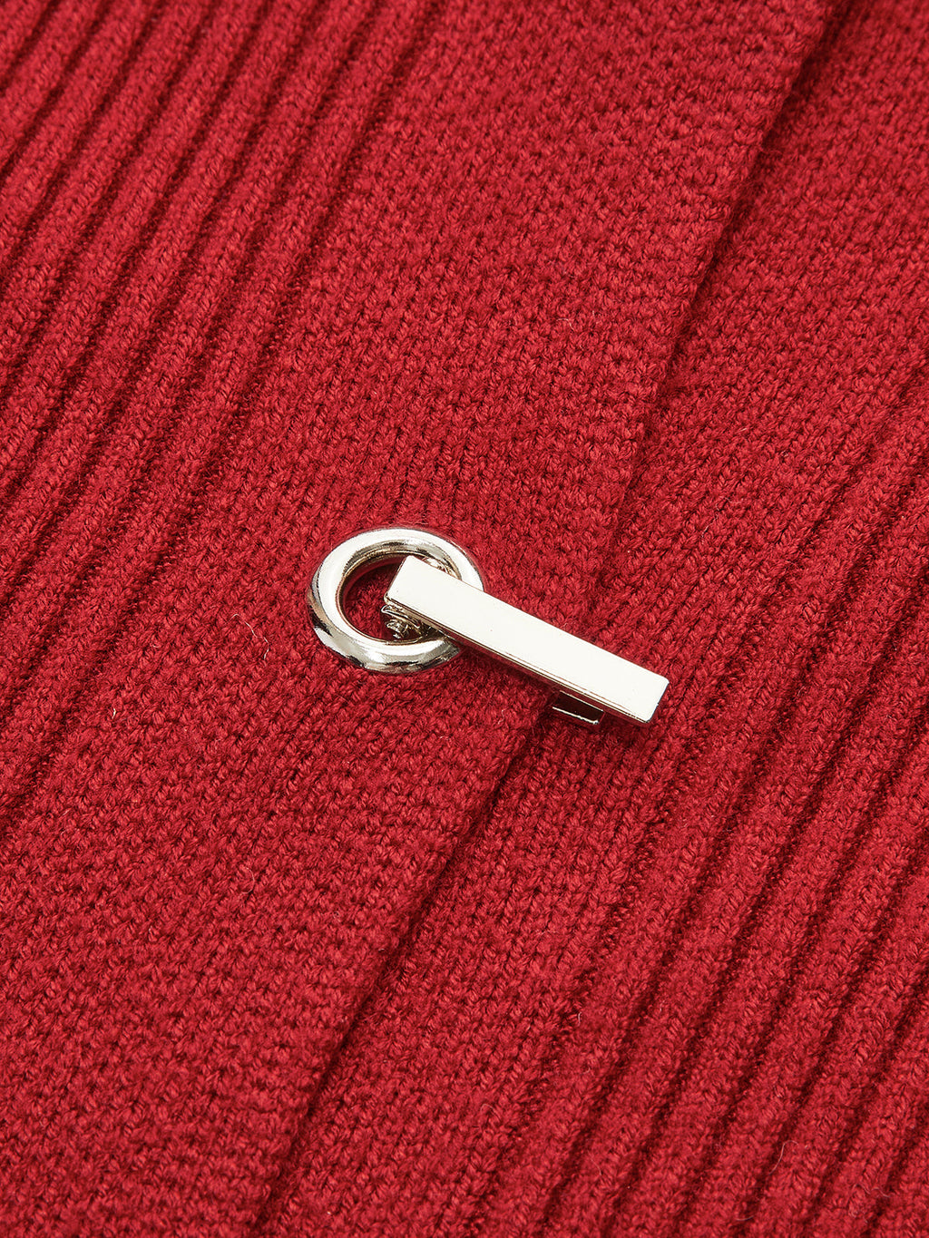 Kaburgalı Metal Tasarım Polo Hırka