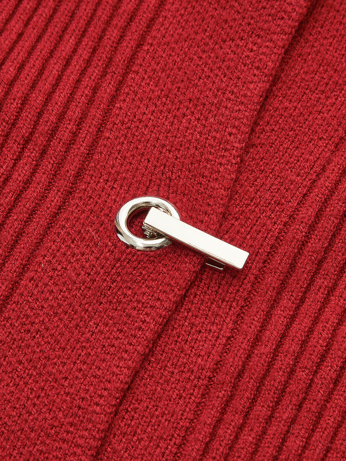 Kaburgalı Metal Tasarım Polo Hırka