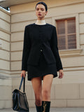Yuvarlak Yaka Düğmeli Blazer