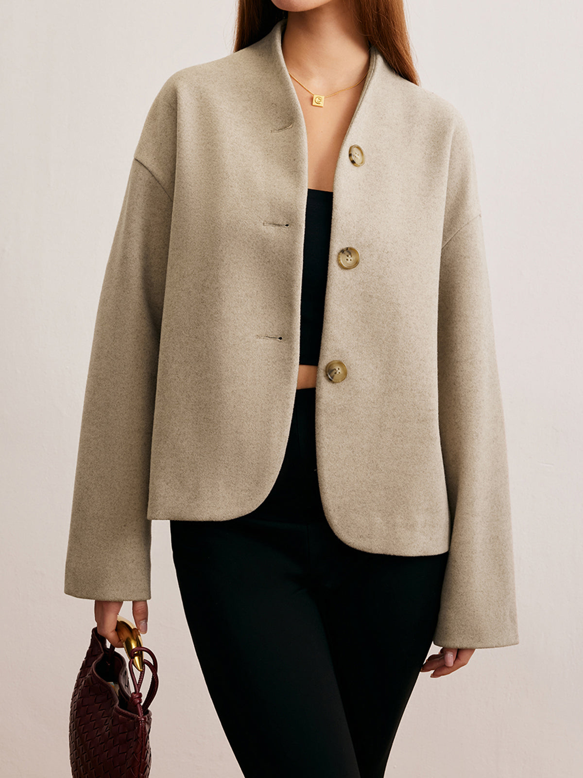 Minimalist Regular Fit Düğmeli Kardigan