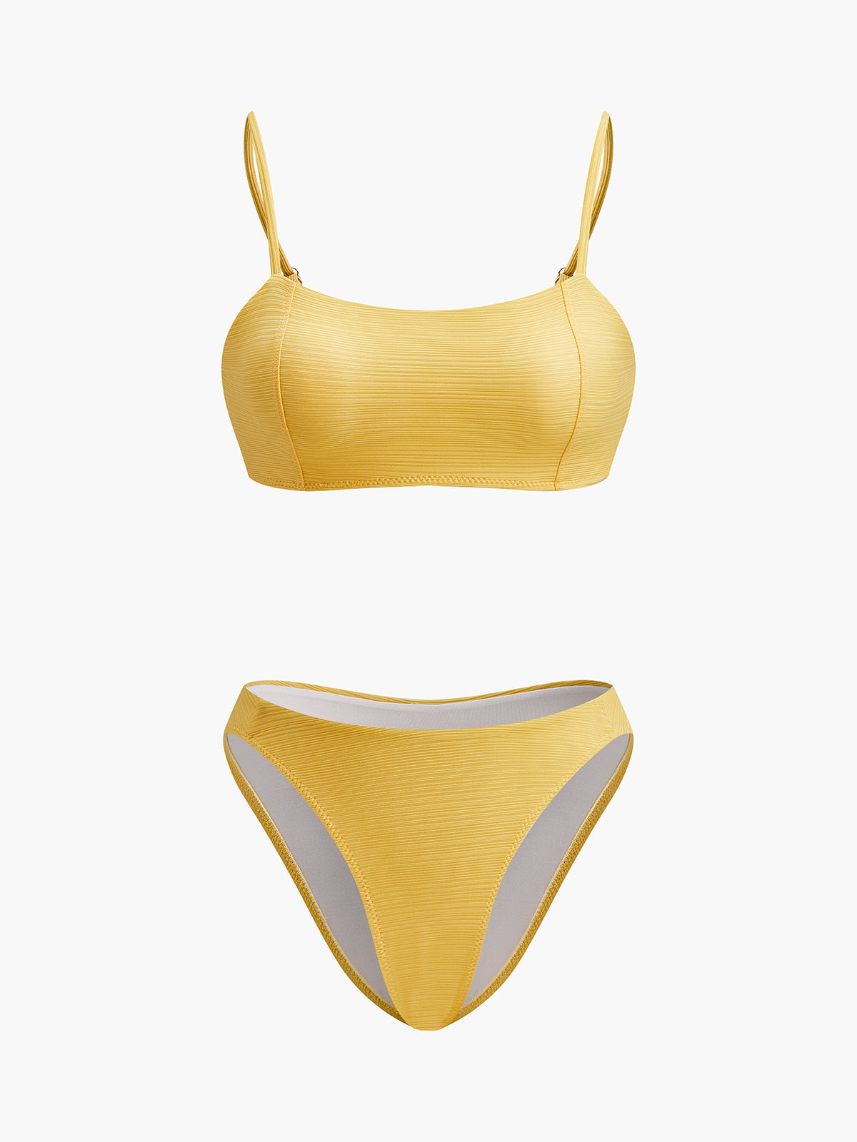 Dokulu Kepçe Yaka Bikini Takımı