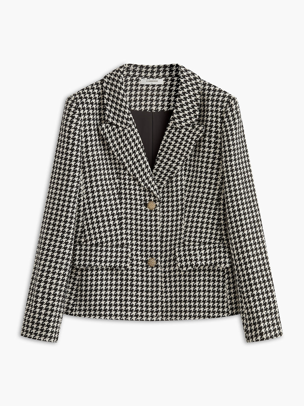 Retro Yaka Düğmeli Blazer