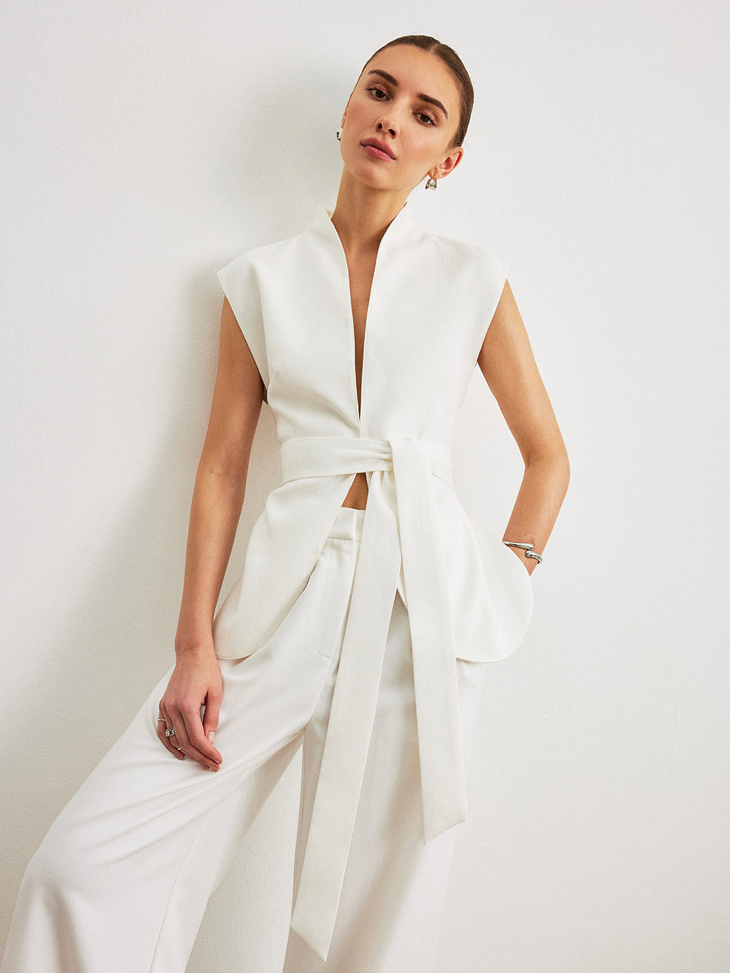 Kemerli Peplum Üst
