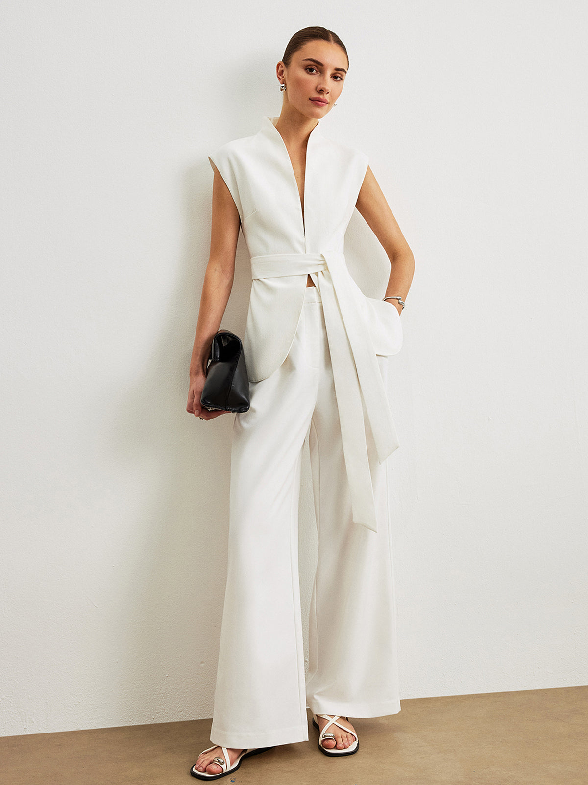 Kemerli Peplum Üst