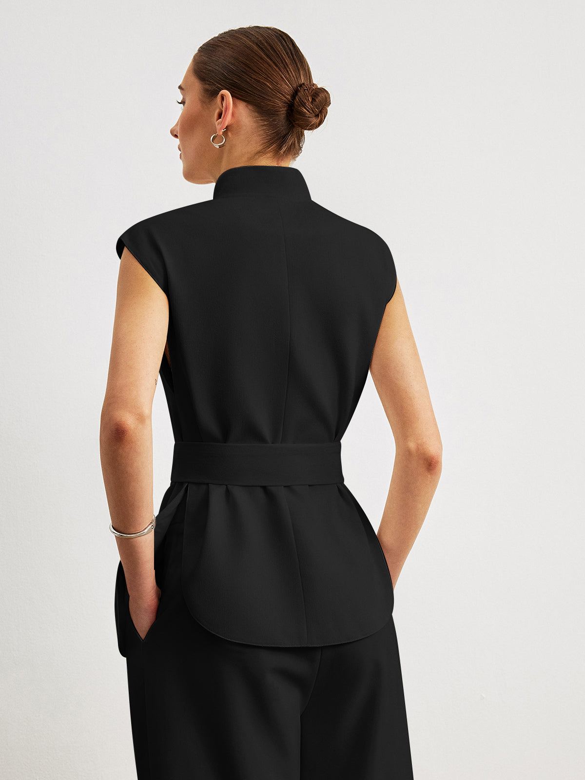 Kemerli Peplum Üst
