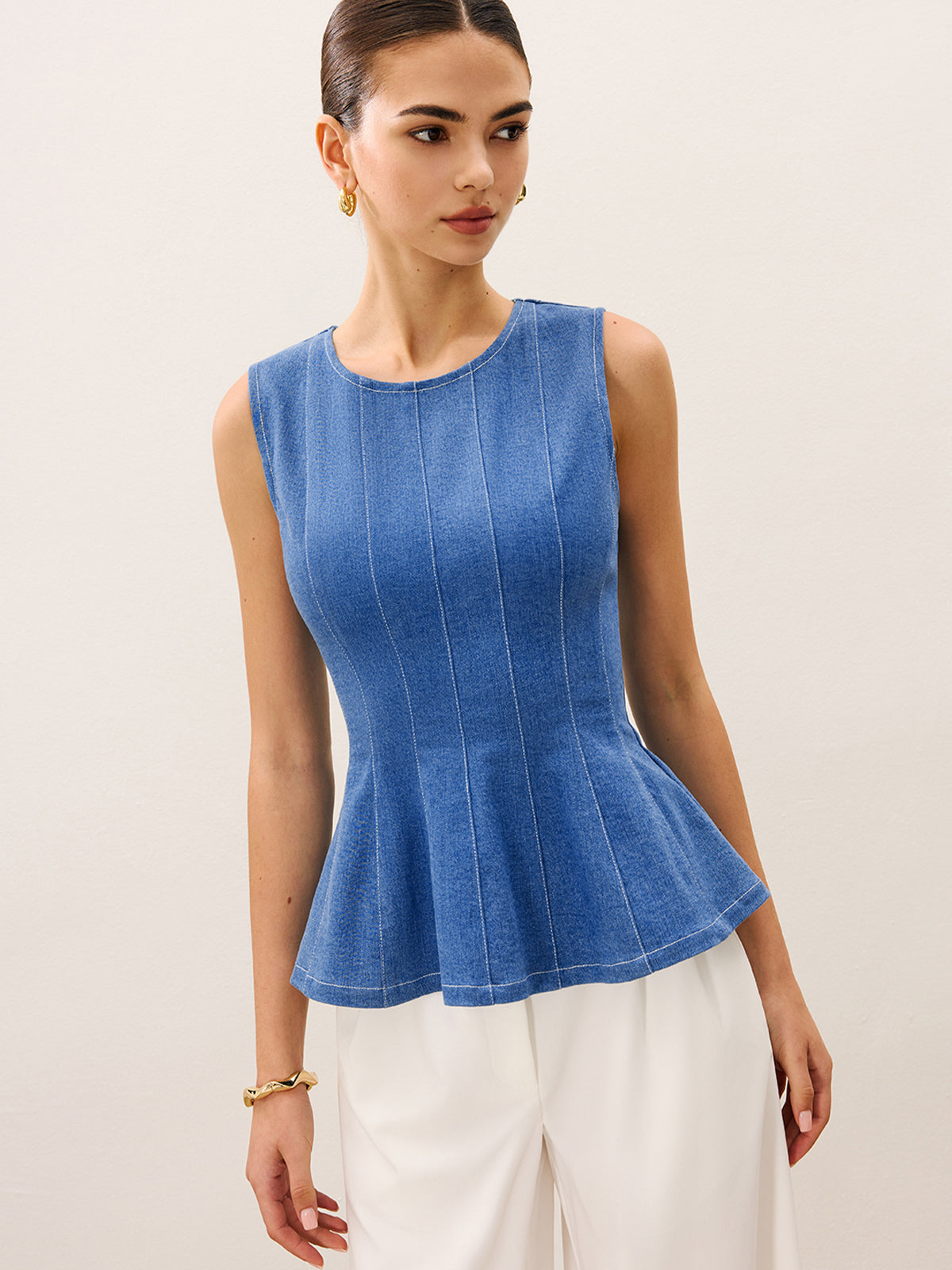 Kot Peplum Üst